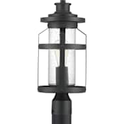 Progress Lighting Haslett Single Light 18" Tall Outdoor Single Head Post Light Black