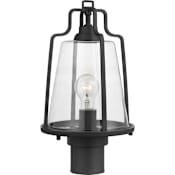 Progress Lighting Benton Harbor 16" Tall Outdoor Single Head Post Light Black