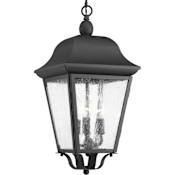 Progress Lighting Kiawah 10" Wide 3 Light Pendant Black