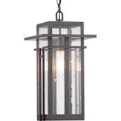 Progress Lighting Boxwood Single Light 9" Wide Outdoor Mini Pendant Antique Bronze