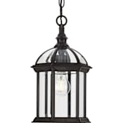 Progress Lighting Dillard 8" Wide Outdoor Mini Pendant with Clear Glass Shade Antique Bronze