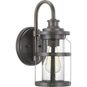 Progress Lighting Haslett Single Light 14" Tall Outdoor Wall Sconce Antique Pewter