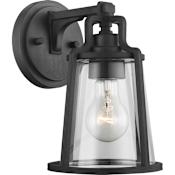 Progress Lighting Benton Harbor 10" Tall Outdoor Wall Sconce Black