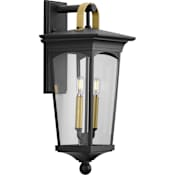 Progress Lighting Chatsworth 2 Light 22" Tall Outdoor Wall Sconce Black