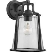 Progress Lighting Benton Harbor 13" Tall Outdoor Wall Sconce Black