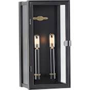 Progress Lighting Stature 2 Light 16" Tall Outdoor Wall Sconce Oil Rubbed Bronze