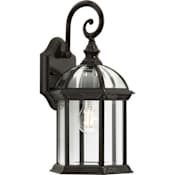 Progress Lighting Dillard 16" Tall Outdoor Wall Sconce with Clear Glass Shade Antique Bronze