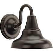 Progress Lighting District 8" Tall Single Light LED Outdoor Wall Sconce Antique Bronze