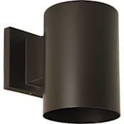 Progress Lighting Single Light 7" Tall LED Outdoor Cylinder Wall Sconce Antique Bronze