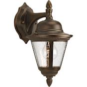 Progress Lighting Westport 1 Light 13" Tall Outdoor Wall Sconce with Clear Seeded Glass Antique Bronze