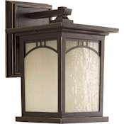 Progress Lighting Residence Outdoor Wall Sconce with 1 Light - 9" Tall Antique Bronze