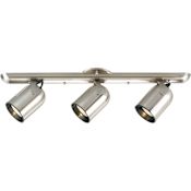 Progress Lighting Directional 3 Light Fixed Rail Ceiling/Wall Fixture Brushed Nickel