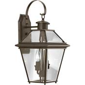 Progress Lighting Burlington 2 Light 9" Wide Outdoor Wall Sconce Antique Bronze