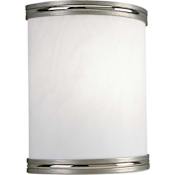 Progress Lighting LED Wall Sconce with White Acrylic Diffuser - ADA Compliant - 9" Wide Brushed Nickel