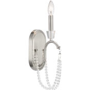 Progress Lighting Stratham Single Light 14" Tall Wall Sconce Brushed Nickel