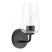 Progress Lighting Celino 11" Tall Wall Sconce with Clear Glass Black