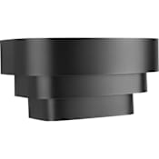 Progress Lighting Signature Single Light Wall Sconce with Metal Triband Shade - 14" Wide x 7" Tall Black