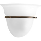 Progress Lighting Signature Wall Sconce with 1 Light - 7" Tall Antique Bronze