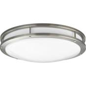 Progress Lighting LED CTC COMM Light 17-3/4" Wide Integrated LED Flush Mount Ceiling Fixture with Acrylic Diffuser Brushed Nickel