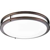 Progress Lighting LED CTC COMM Light 14" Wide Integrated LED Flush Mount Ceiling Fixture with Acrylic Diffuser Urban Bronze
