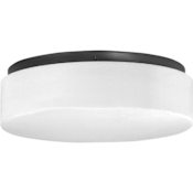 Progress Lighting Drums and Clouds 11" Wide LED Flush Mount Ceiling Fixture / Wall Sconce with Acrylic Shade Black