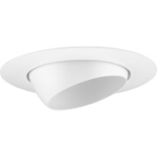 Progress Lighting Medium (E26) Integrated Recessed Fixture 6" Adjustable Recessed Trim Satin White