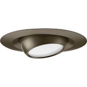 Progress Lighting 6" LED Recessed Adjustable Trim - 3000K - 750 Lumens Antique Bronze