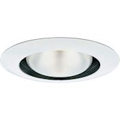 Progress Lighting 6" Step Baffle Trim for PAR38 or BR40 Lamps Black