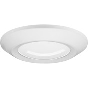 Progress Lighting Intrinsic 6" Wide LED Flush Mount Ceiling Fixture / Wall Light - 3000K & 650 Lumens Satin White