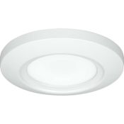 Progress Lighting Emblem 6" Wide LED Flush Mount Ceiling Fixture / Wall Light - 3000K & 700 Lumens White