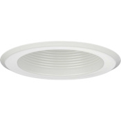 Progress Lighting 5" Shallow Baffle Recessed Trim Satin White