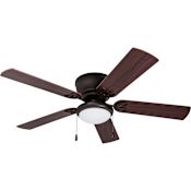 Prominence Home Benton 52" 5 Blade LED Hugger Indoor Ceiling Fan with Light Kit Included Bronze