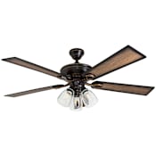Prominence Home Glenmont 52" 5 Blade LED Indoor Ceiling Fan with Light Kit Included Oil Rubbed Bronze
