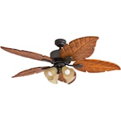 Prominence Home Palm 52" 5 Blade LED Indoor Ceiling Fan with Light Kit and Remote Control Included Bronze