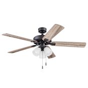 Prominence Home Stannor 52" 5 Blade Indoor LED Ceiling Fan Espresso Bronze