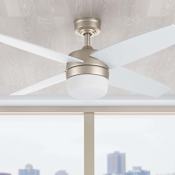 Prominence Home Atlas 44" 4 Blade Indoor LED Ceiling Fan with Remote Control Champagne