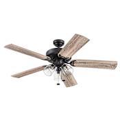 Prominence Home Saybrook 52" 5 Blade Indoor LED Ceiling Fan Bronze