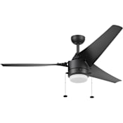 Prominence Home Teo 52" 3 Blade Indoor / Outdoor LED Ceiling Fan Black