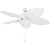 Prominence Home Palm 52" 5 Blade LED Indoor Ceiling Fan with Light Kit Included White