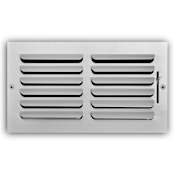 PROSELECT 6" x 12" Wall / Ceiling Register with Mounting Holes White