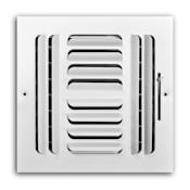 PROSELECT 8" x 8" Wall / Ceiling Register with Mounting Holes White