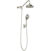 Pulse Retro Line 1.8 GPM Multifunction Shower Head with Handshower Brushed Nickel