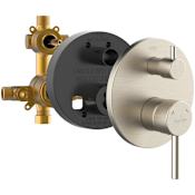 Pulse Pressure Balanced Valve Trim Only with Integrated Diverter Brushed Nickel