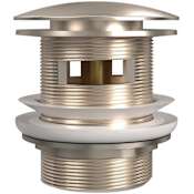 Pulse Universal Size All-Brass Pop-Up Drain Brushed Nickel