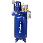 Quincy Compressor 5 HP 80 Gal 175 Max PSI QT Pro Two-Stage Stationary Electric (230 Volt 3 Phase) Reciprocating Air Compressor with Vertical Tank N/A