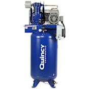 Quincy Compressor 7.5 HP 80 Gal 175 Max PSI QT MAX Two-Stage Stationary Electric (230 Volt 1 Phase) Reciprocating Air Compressor with Vertical Tank N/A