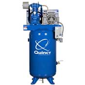 Quincy Compressor 5 HP 80 Gal 175 Max PSI QP Pro Two-Stage Stationary Electric (230 Volt 3 Phase) Reciprocating Air Compressor with Vertical Tank N/A