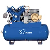 Quincy Compressor 15 HP 120 Gal 175 Max PSI QP MAX Two-Stage Stationary Electric (208 Volt 3 Phase) Reciprocating Air Compressor with Horizontal Tank N/A