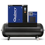 Quincy Compressor 10 HP 120 Gal 125 Max PSI Stationary Electric (208, 230, 460 Volt 3 Phase) Rotary Air Compressor with Dryer N/A