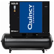 Quincy Compressor 25 HP 132 Gal 125 Max PSI Stationary Electric (208, 230, 460 Volt 3 Phase) Rotary Air Compressor with Dryer N/A